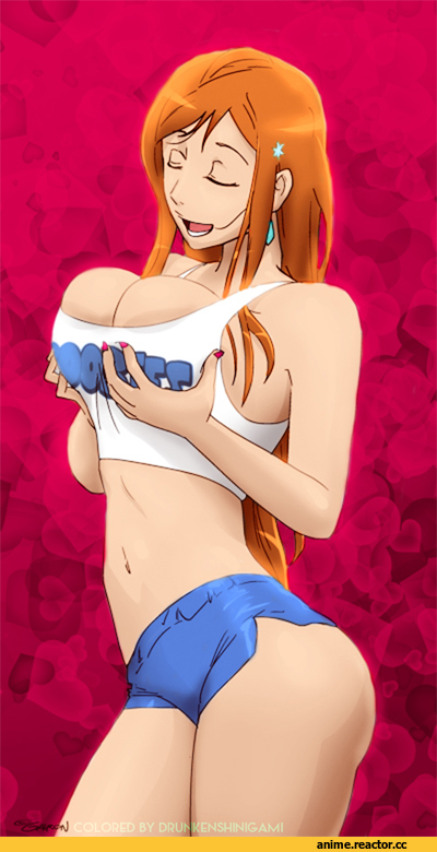 красивые картинки, арт барышня, Bleach, Orihime Inoue, арт, Anime