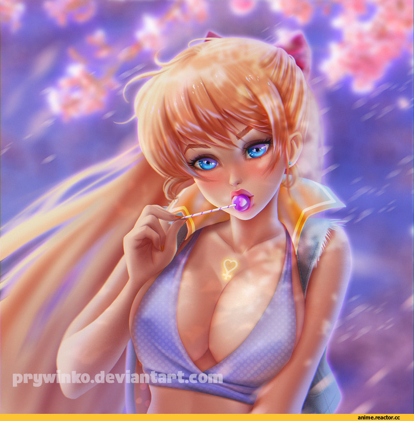 арт девушка, красивые картинки, Prywinko, Sailor Venus, Bishoujo Senshi Sailor Moon, Anime