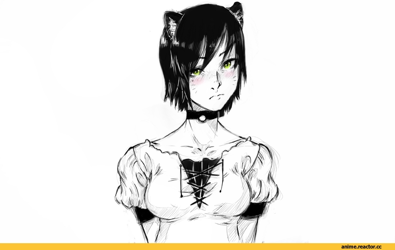 art, красивые картинки, art девушка, neko, Animal Ears, Anime Art, Anime