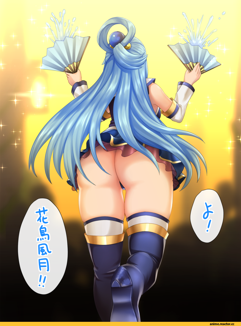 KonoSuba, Aqua (KonoSuba), nyatokanyaru, Adult pantsu, Anime Ero, oshiri, Anime