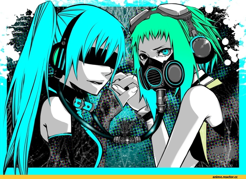 art, Vocaloid, личное, песочница, Hatsune Miku, Gumi, Anime