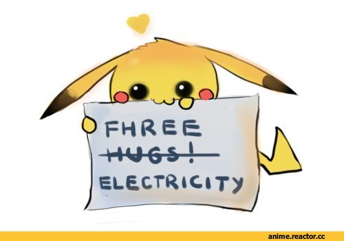 art, Pikachu, Fhree, Electricity, Hugs, песочница, удалённое, Anime