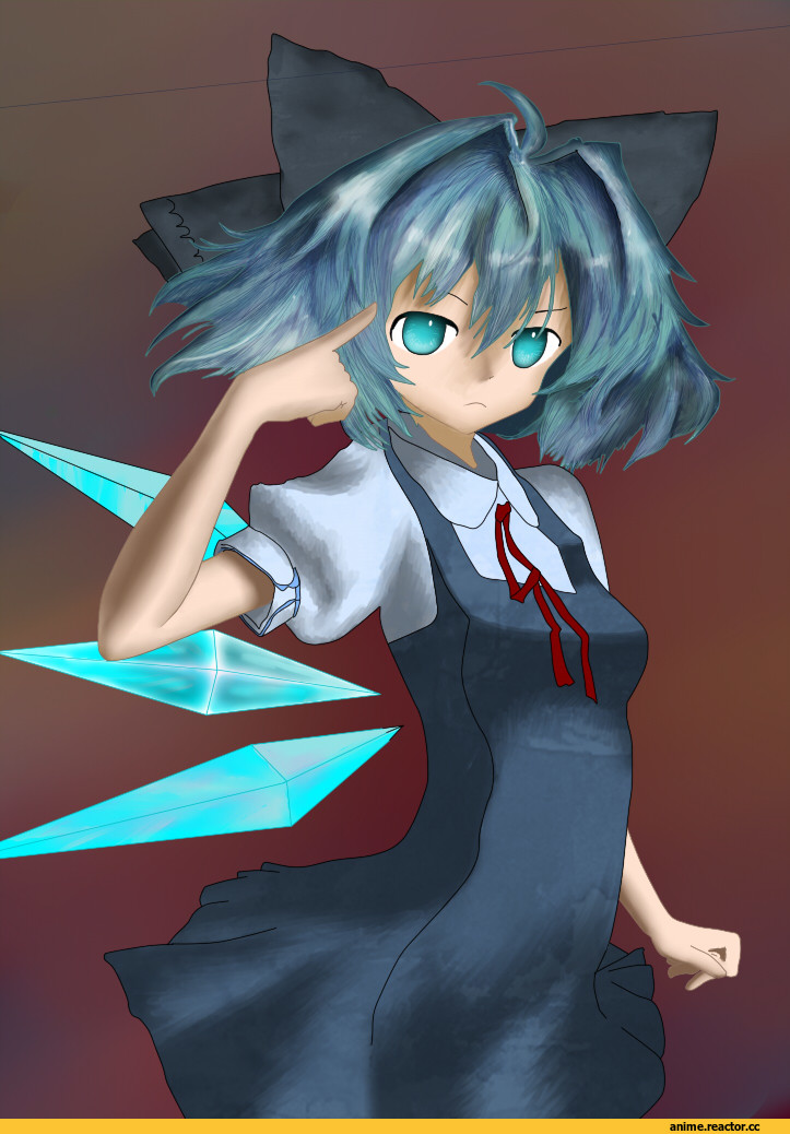 art, Cirno, сделал сам, песочница, удалённое, Anime