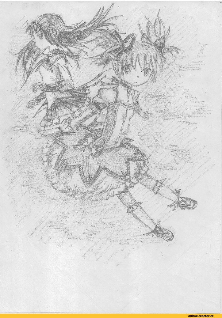 art, madoka, Akemi Homura, Kaname Madoka, Anime