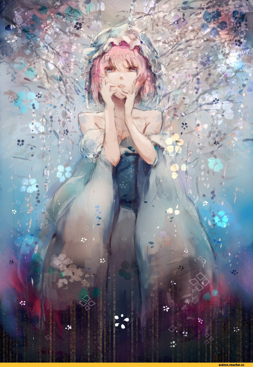 art, Saigyouji Yuyuko, ayaya(artict), Touhou Project, Anime