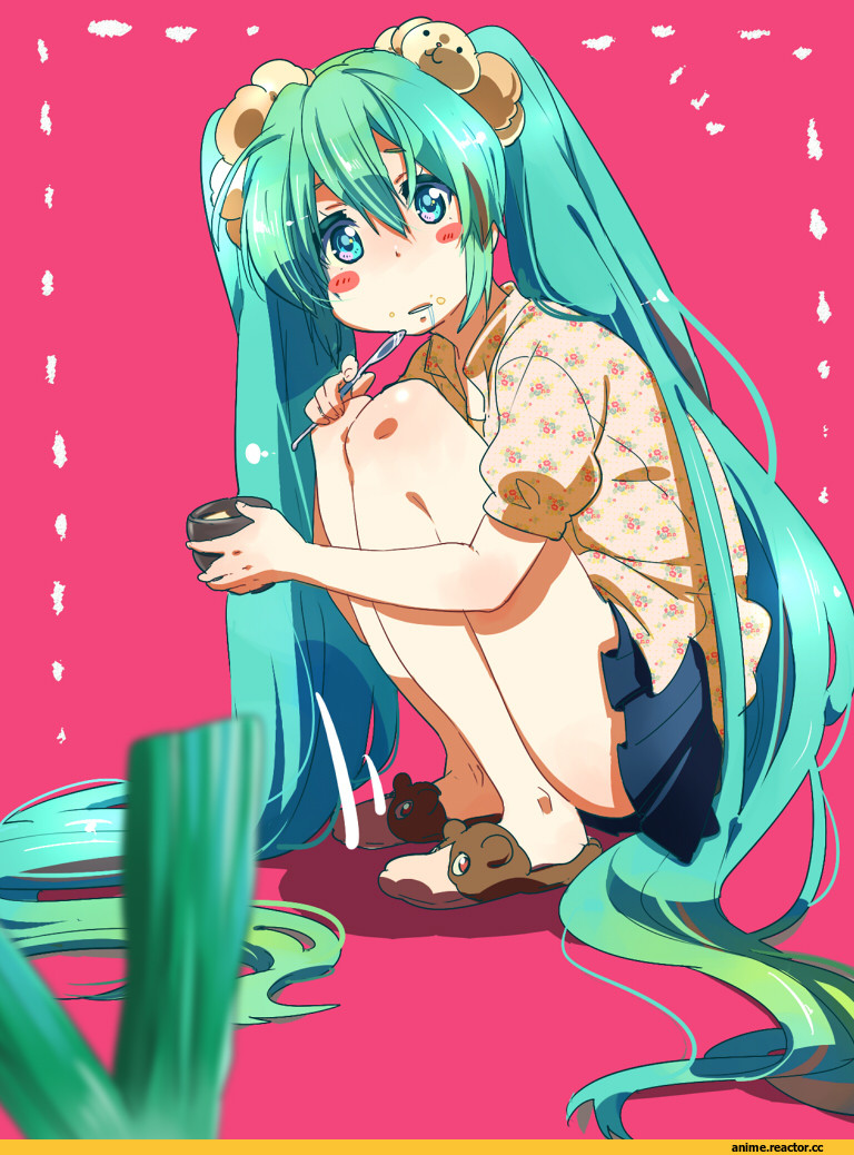 Hatsune Miku, art, песочница, Anime