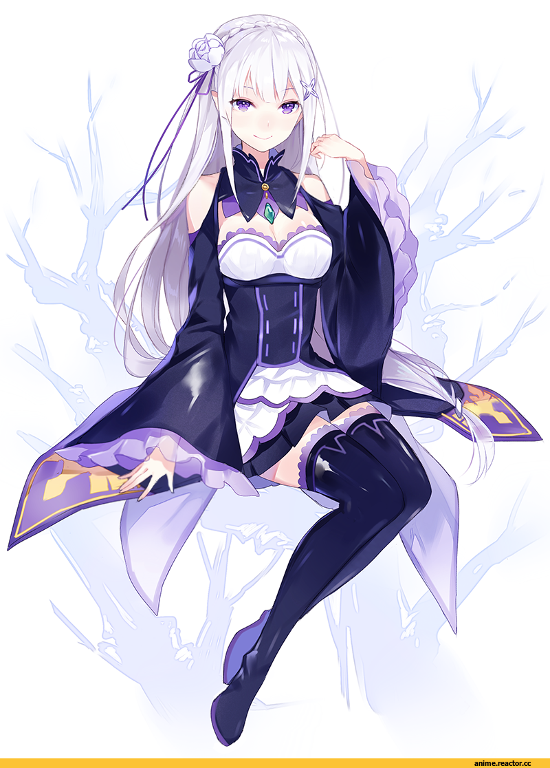 Re Zero Kara Hajimeru Isekai Seikatsu, Emilia (re zero), apring, Anime