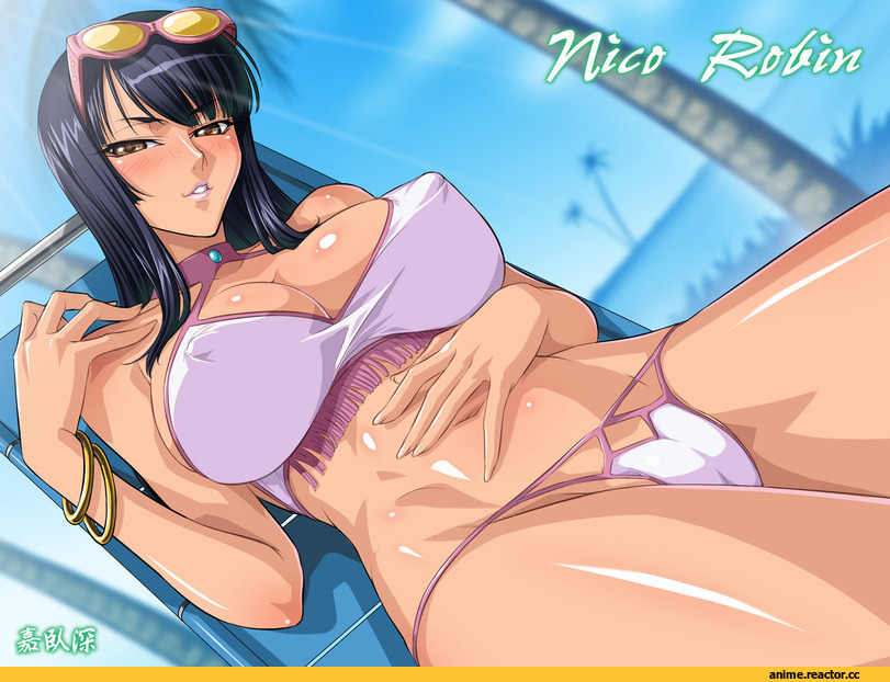 One Piece, Nico Robin, art, Anime Ero Swim, Anime Ero, Anime