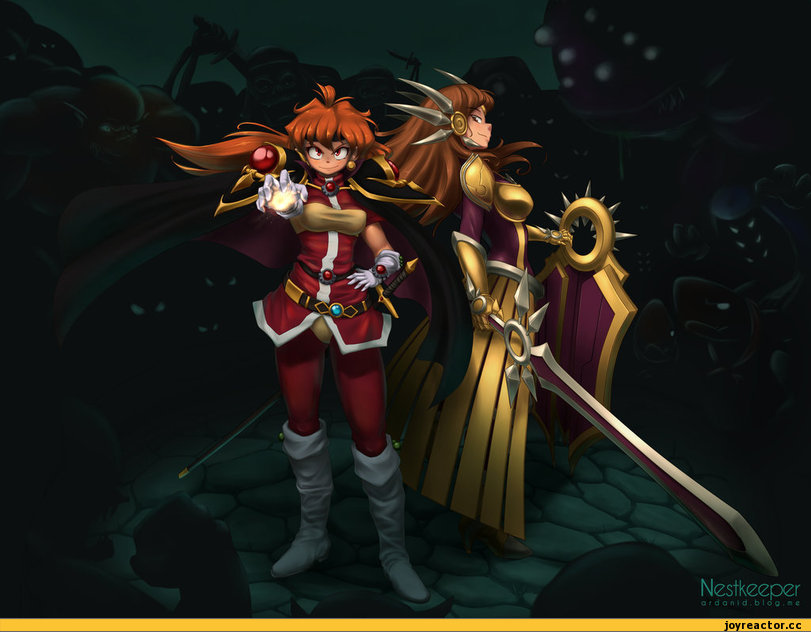 League of Legends, фэндомы, Игры, art, красивые картинки, Leona, Lina Inverse, Slayers, Nestkeeper, anim, Anime