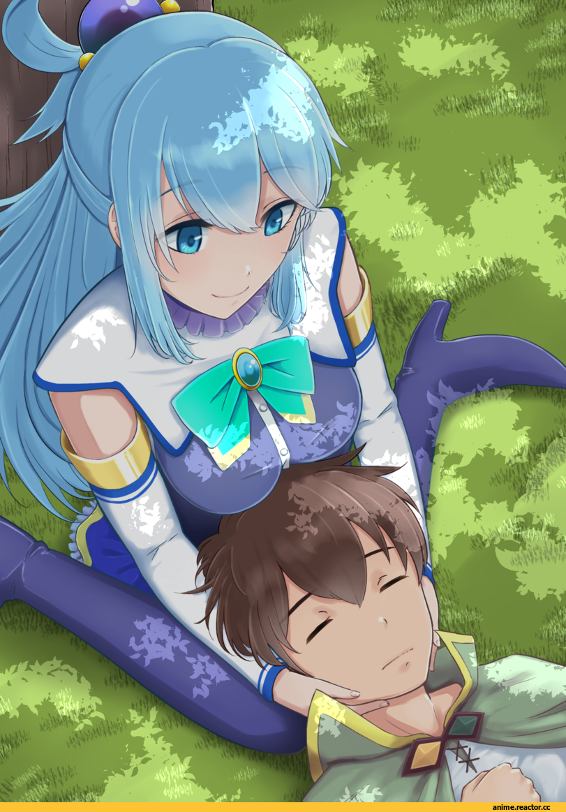 izu, Satou Kazuma, KonoSuba, Aqua (KonoSuba), Anime