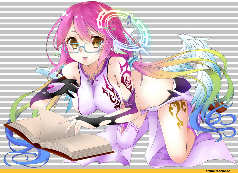 No Game No Life, Jibril, Anime Art, Megane, Anime