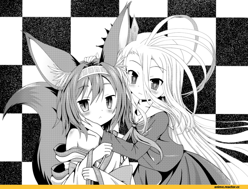 izuna, No Game No Life, Shiro (NGNL), Monochrome (Anime), Anime Art, Kitsune, Animal Ears, Anime