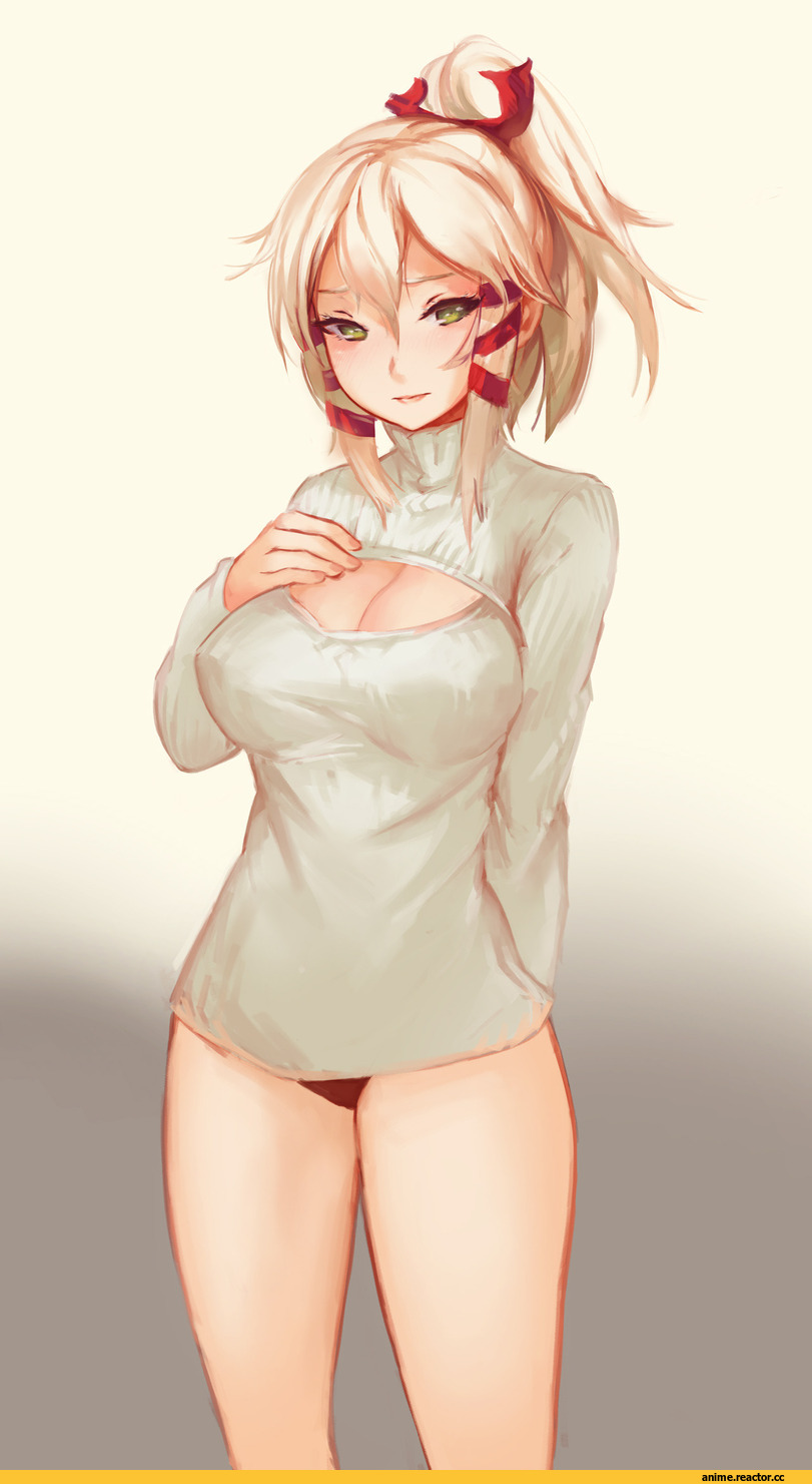 inari konkon koi iroha, uka, Anime Ero, Open-Chest Sweater, Anime