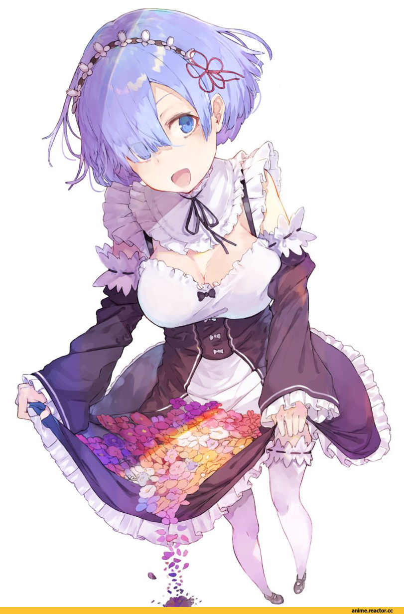 Re Zero Kara Hajimeru Isekai Seikatsu, Rem (re zero), Emilia (re zero), Maid, Anime