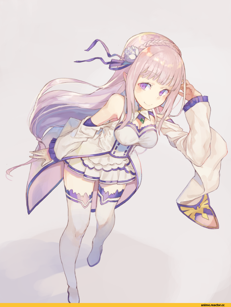 Re Zero Kara Hajimeru Isekai Seikatsu, Rem (re zero), Emilia (re zero), Maid, Anime