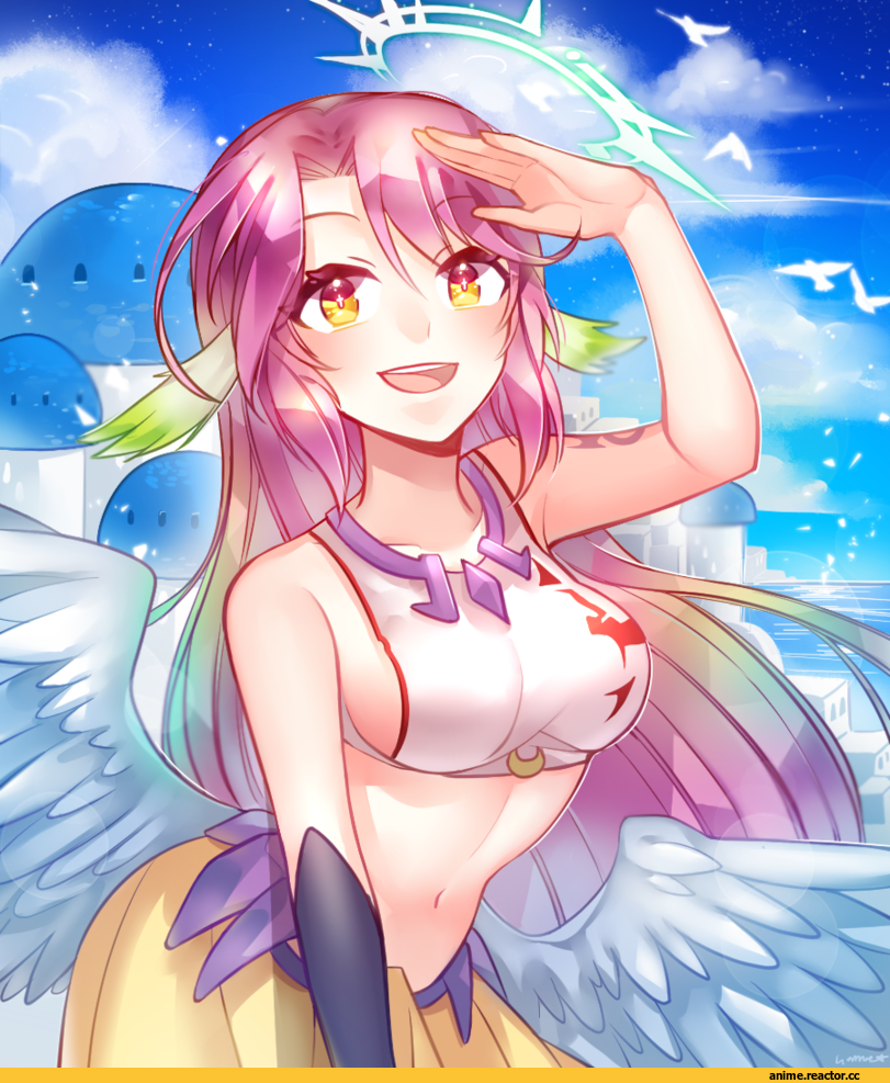 Jibril, No Game No Life, sanme, Anime Art, Anime