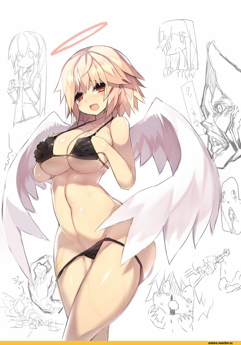 Anime Ero Swim, Anime Ero, Angel Girl, Mamuru, AO, Anime Art, Anime