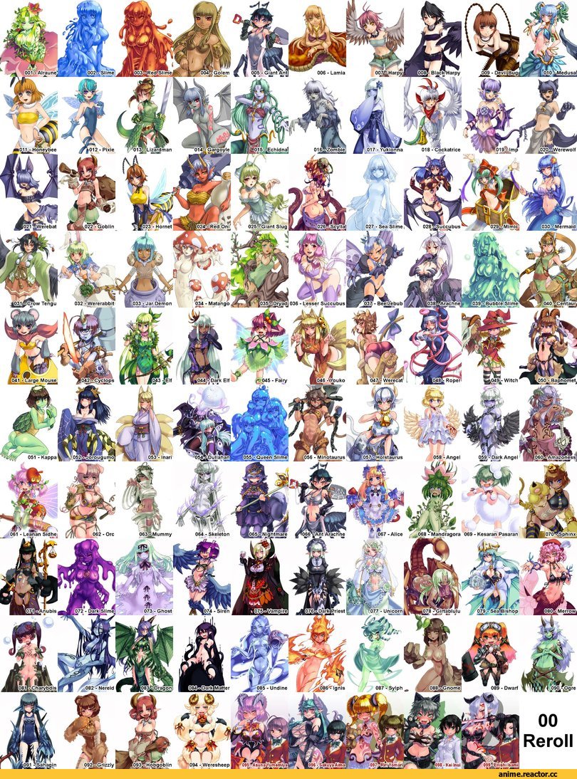 Monster Girl Encyclopedia, Monster Girl (Anime), Anime Art, alraune, high resolution, Anime Ero, Anime