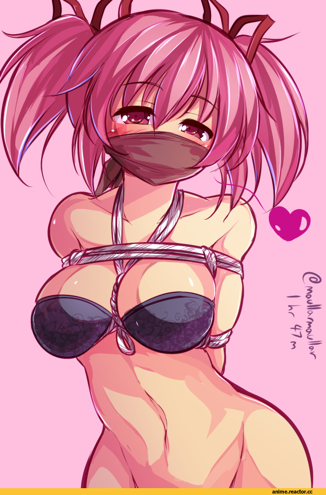 Anime Art, MaullarMaullar, Anime Paint, Mahou Shoujo Madoka Magica, Kaname Madoka, Adult BDSM, Anime Ero, Anime