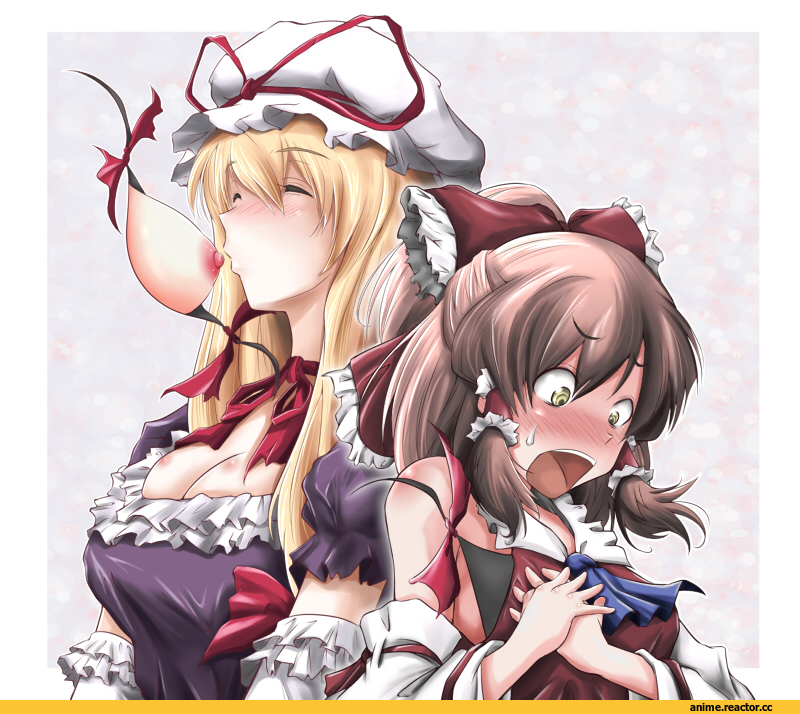 Hakurei Reimu, Touhou Project, Yakumo Yukari, Ao Usagi, Anime Ero Oppai, Anime Ero, Anime Ero Yuri, Anime