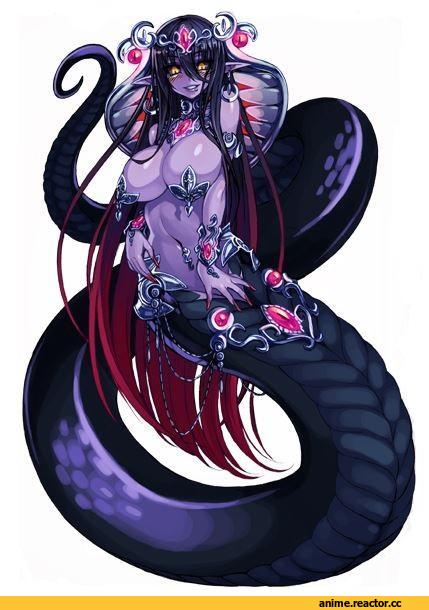 Apofiss (MGE), Monster Girl (Anime), Anime Art, Lamia (Monster Girl Anime), Apophis (MGE), Anime Ero, Anime