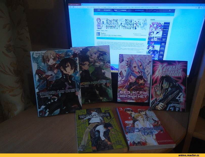 ранобэ, Sword Art Online, Noragami, No Game No Life, Shaman King, death note, Anime