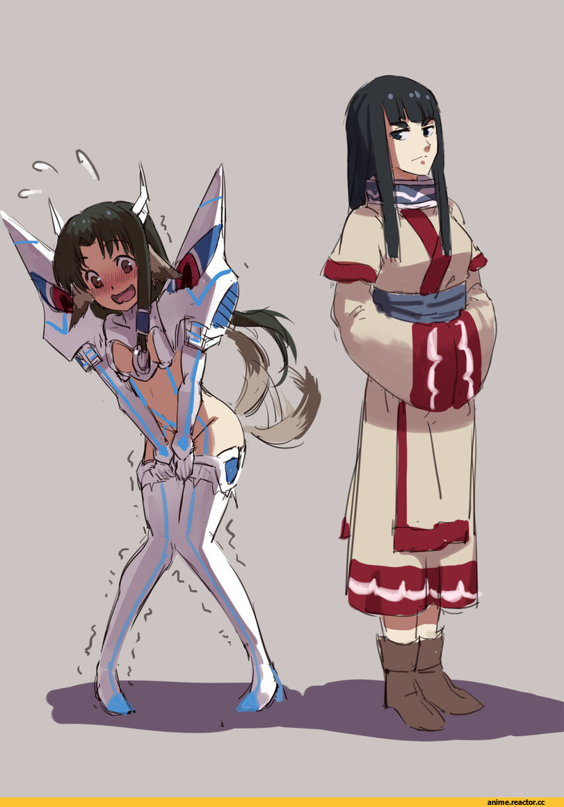 Kiryuuin Satsuki, Kill la Kill, UtawaReruMono, eruru, crossover, Animal Ears, Anime Ero, Inumimi, Anime