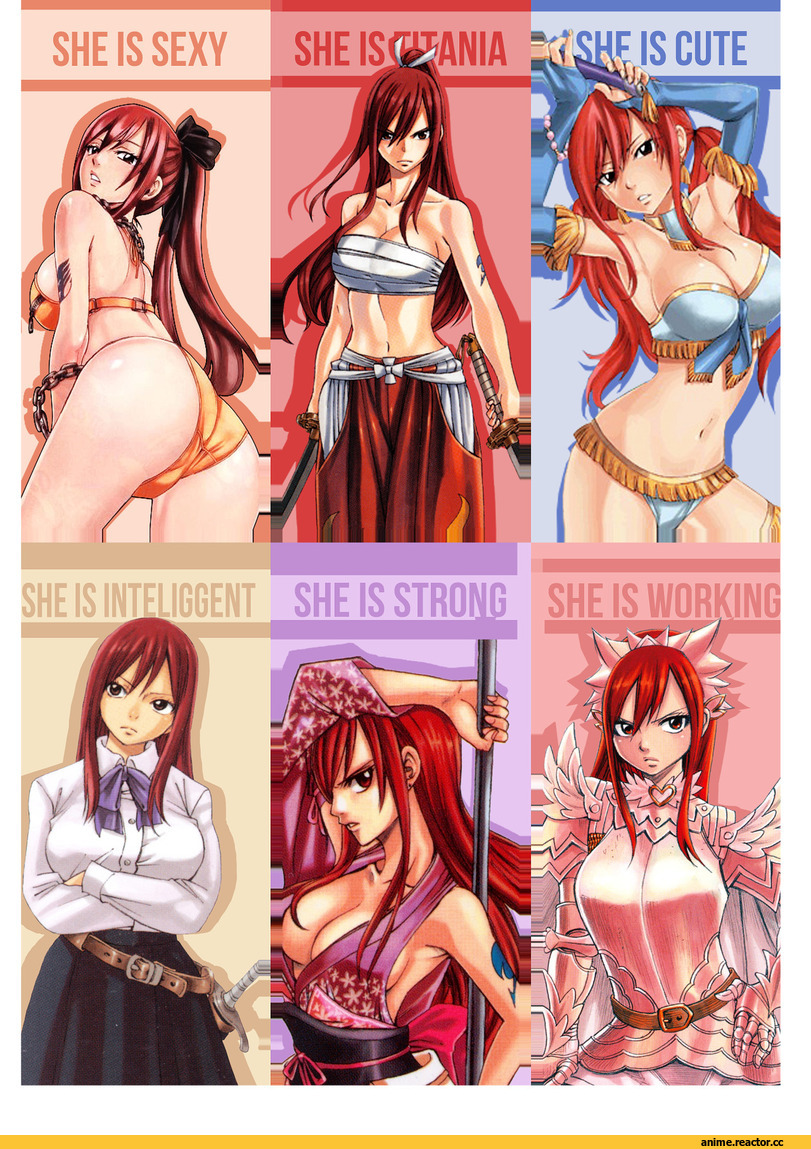 Erza Scarlet, Fairy Tail, Anime Adult pantsu, Anime Ero, Anime