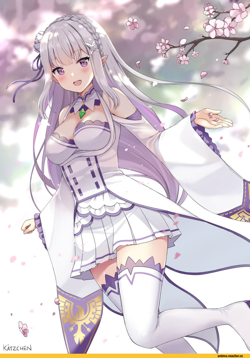 kaetzchen, Anime Art, Emilia (re zero), Re Zero Kara Hajimeru Isekai Seikatsu, Anime