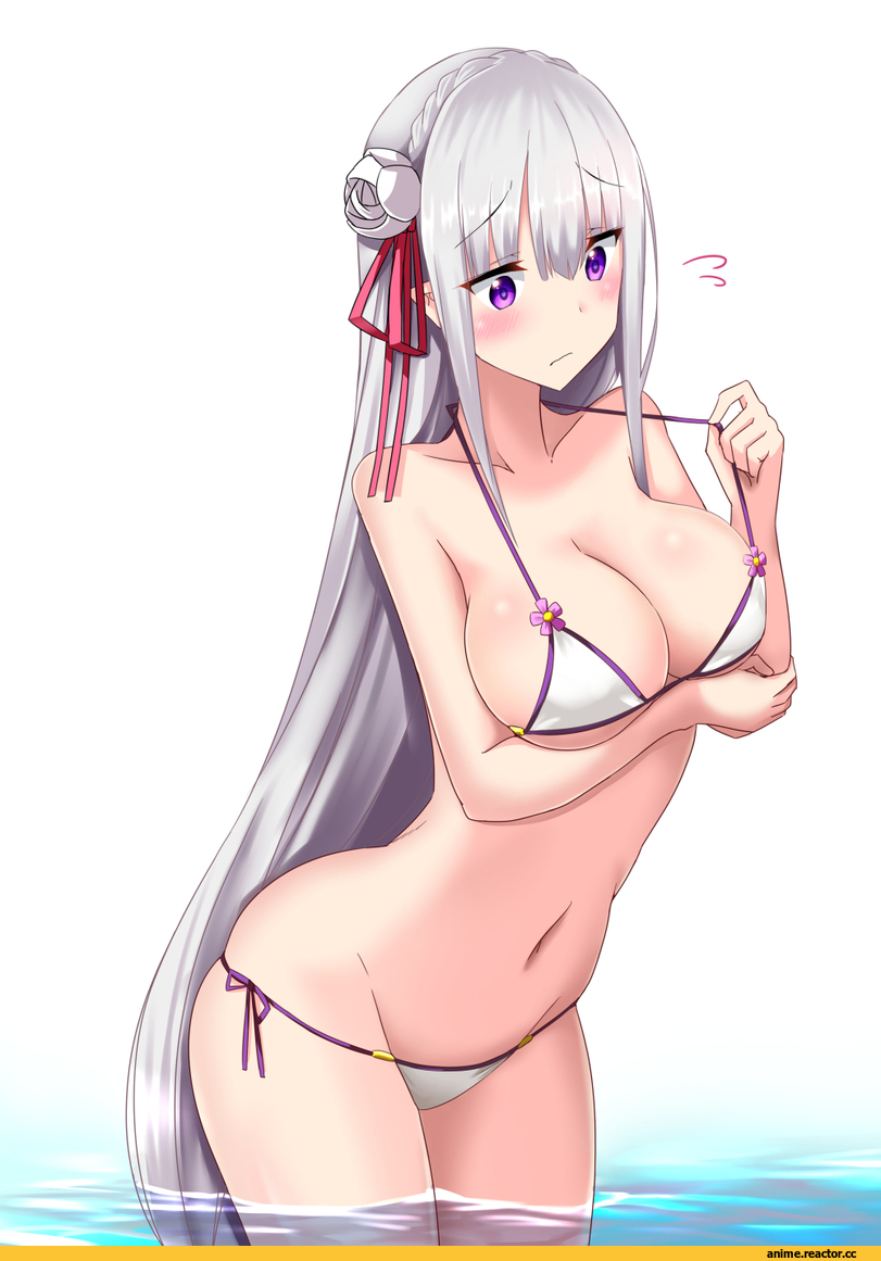 Emilia (re zero), Re Zero Kara Hajimeru Isekai Seikatsu, Anime Ero Swim, Anime Ero, Minato Yoshihiro, Anime