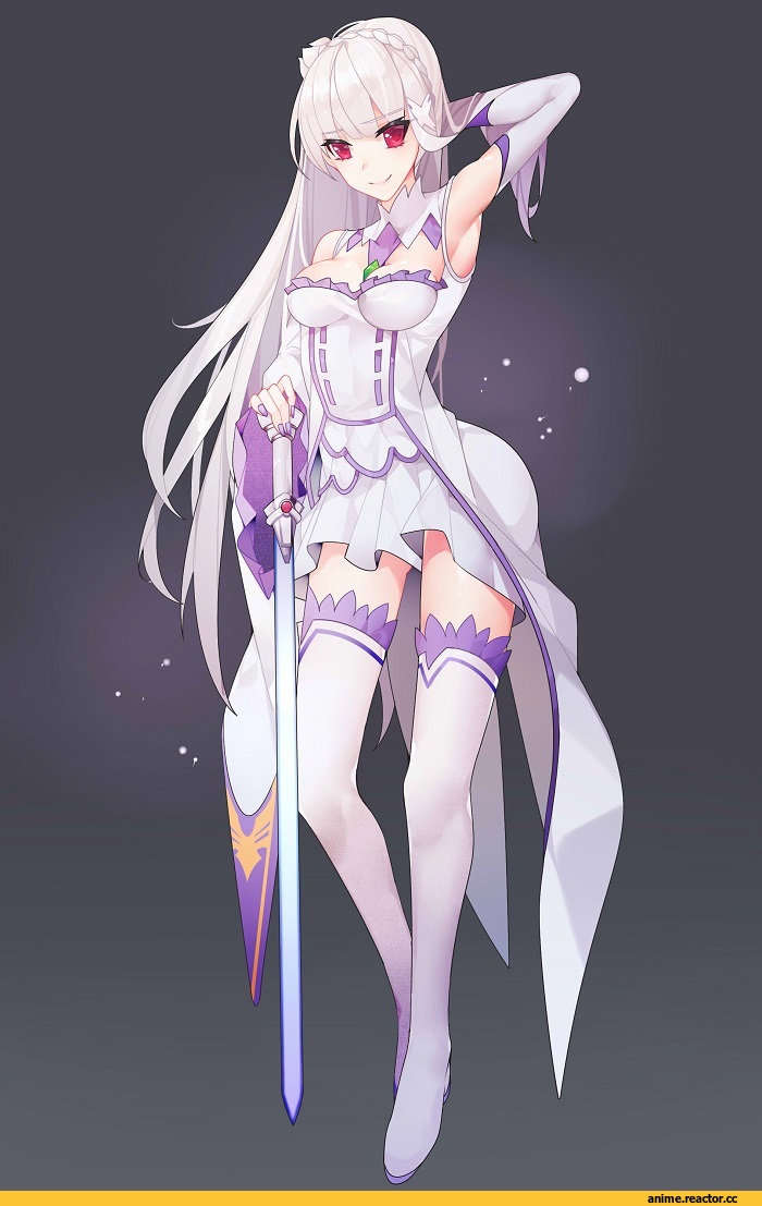 931466095, Emilia (re zero), Re Zero Kara Hajimeru Isekai Seikatsu, Anime Art, Anime