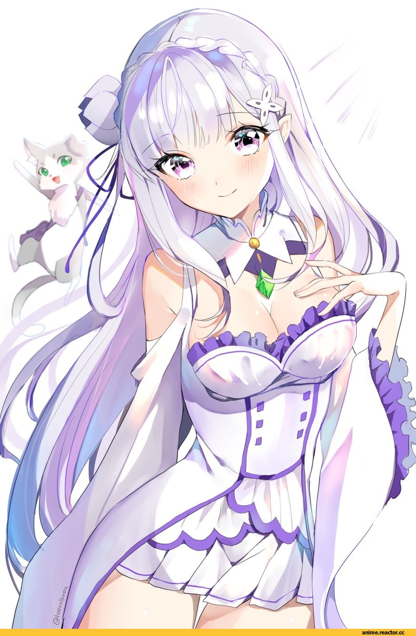 Re Zero Kara Hajimeru Isekai Seikatsu, Pack (re zero), Emilia (re zero), hoerutarou, Anime