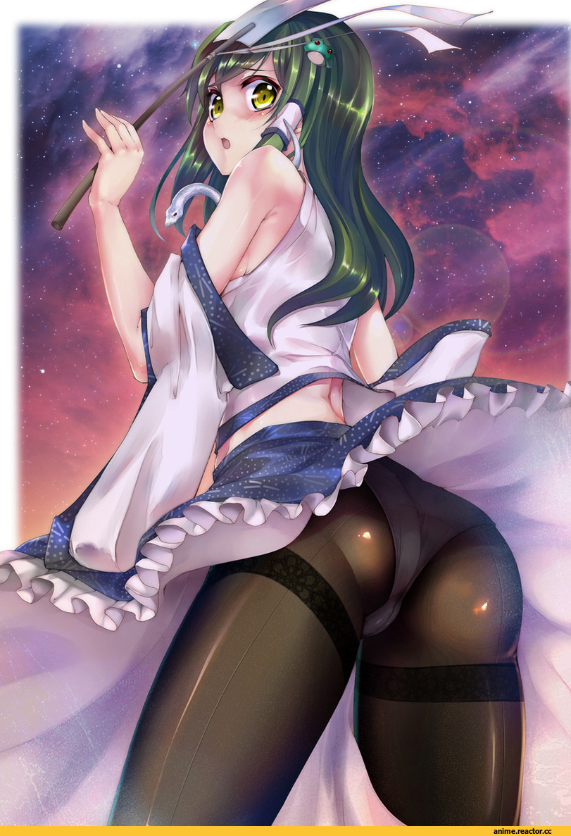 Anime Art, Anime Adult pantsu, Anime Ero, Kochiya Sanae, Touhou Project, Anime