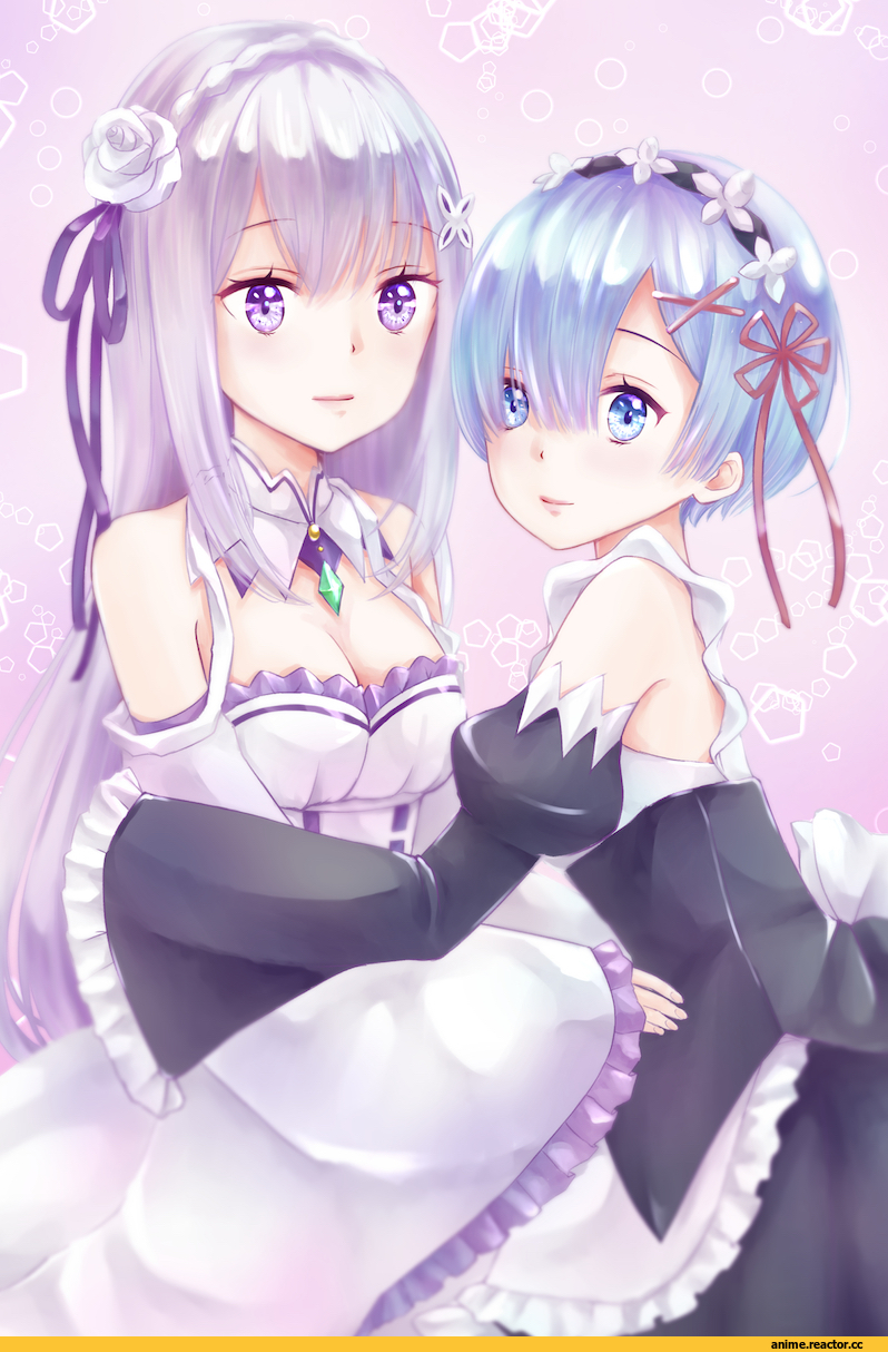 Emilia (re zero), Re Zero Kara Hajimeru Isekai Seikatsu, Rem (re zero), Anime