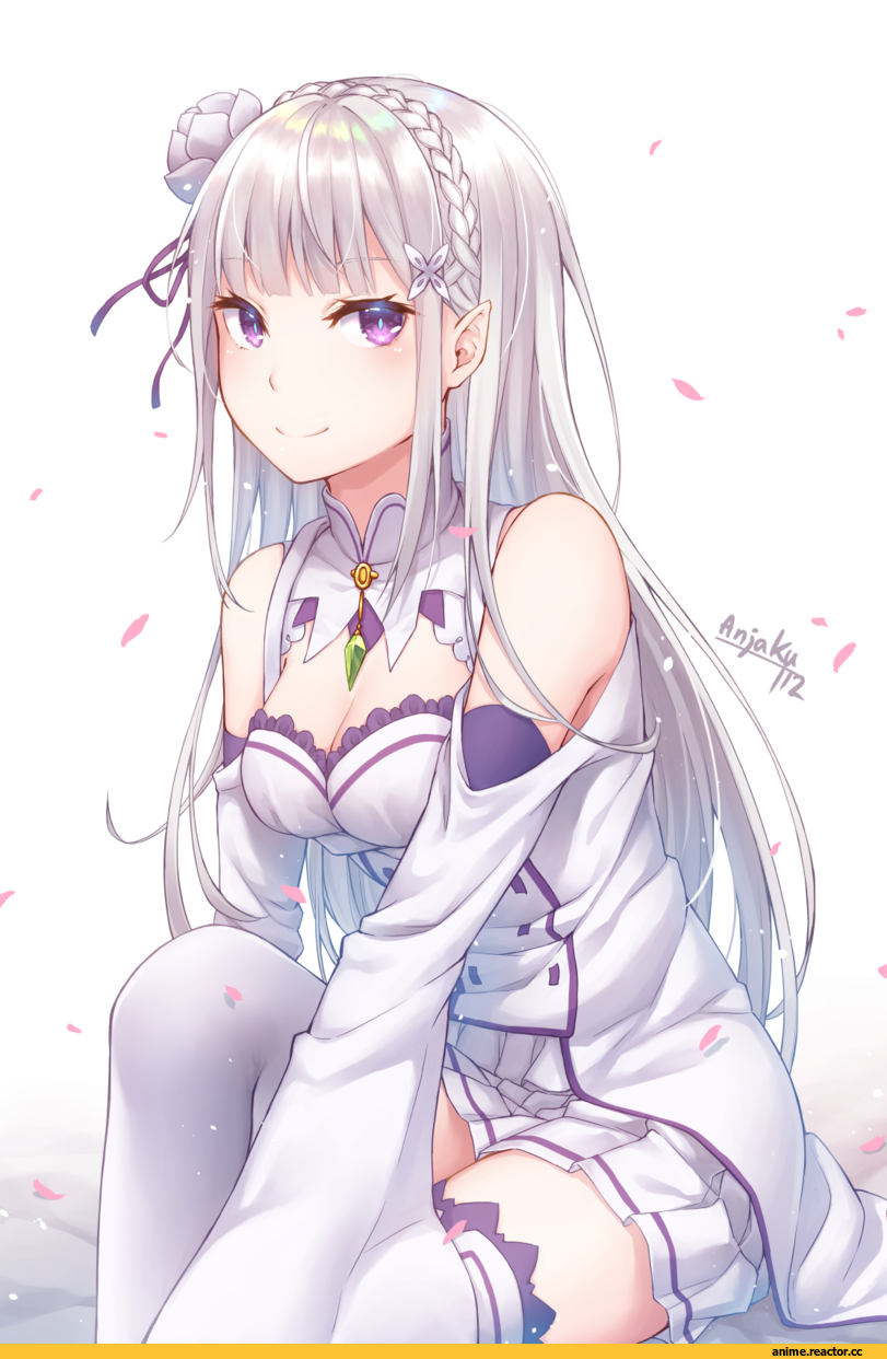 anjaku112, Anime Art, artist, Emilia (re zero), Re Zero Kara Hajimeru Isekai Seikatsu, Anime