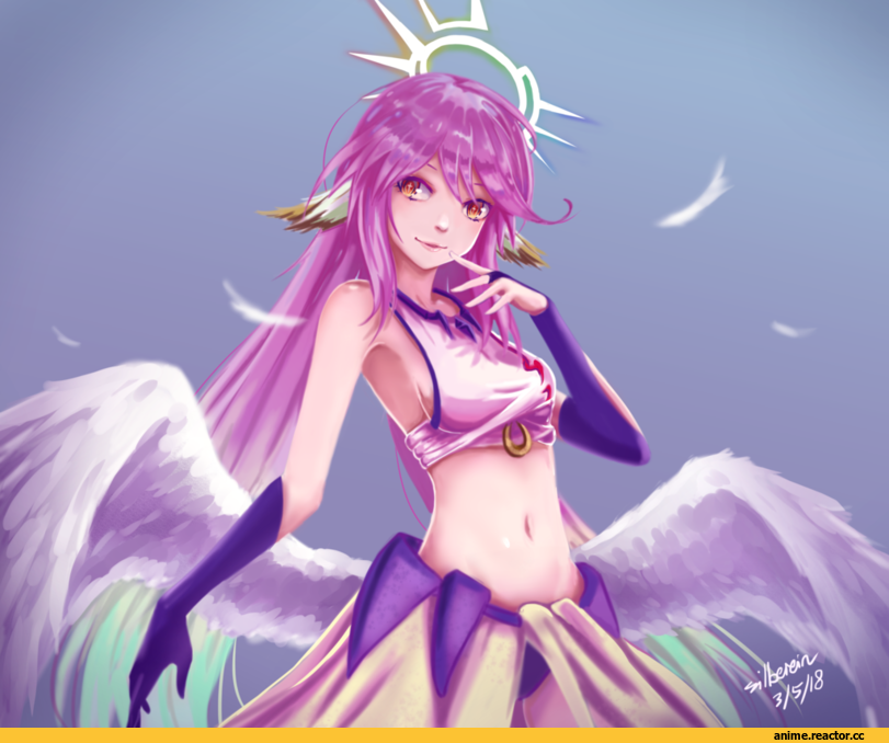 Jibril, No Game No Life, Demonconstruct, silberein, Anime