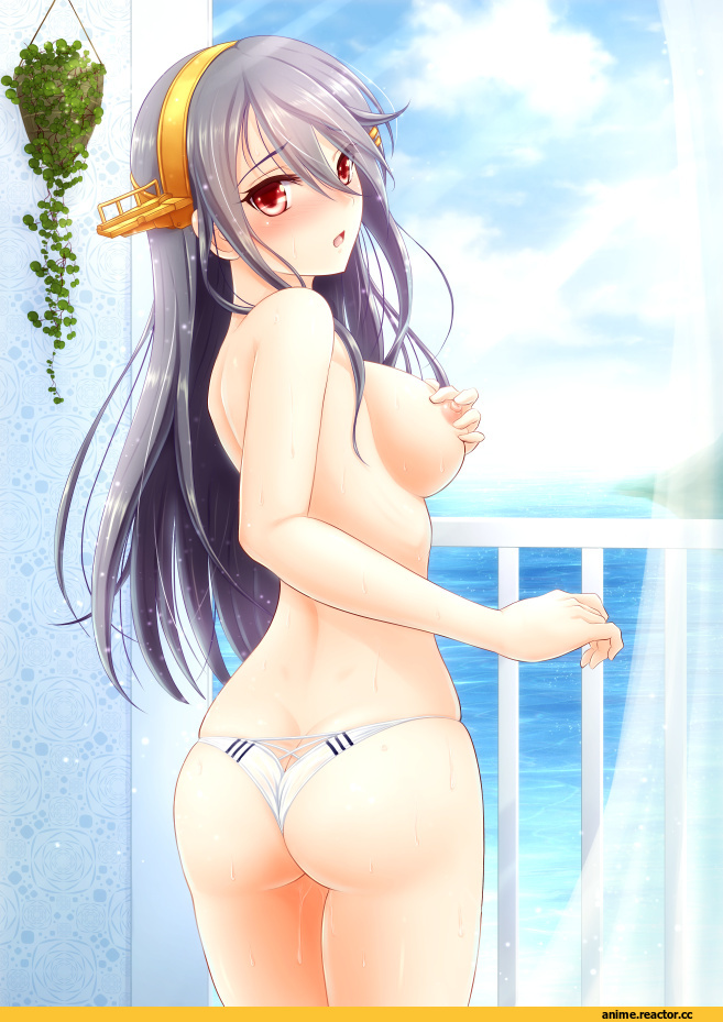 Haruna (Kantai Collection), Kantai Collection, Anime Ero Oppai, Anime Ero, Anime Adult Wet, Anime Ero Swim, ryu-akt, oshiri, Anime