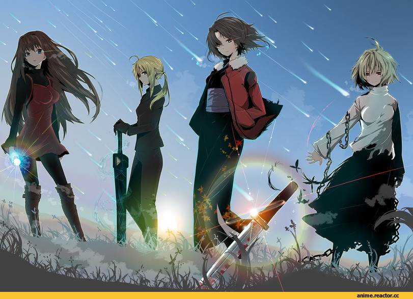 Saber (Fate), type-moon, Kara no Kyoukai, Shiki Ryougi, Arcueid Brunestud, Tsukihime, Aoko Aozaki, Fate (series), Anime Art, Anime