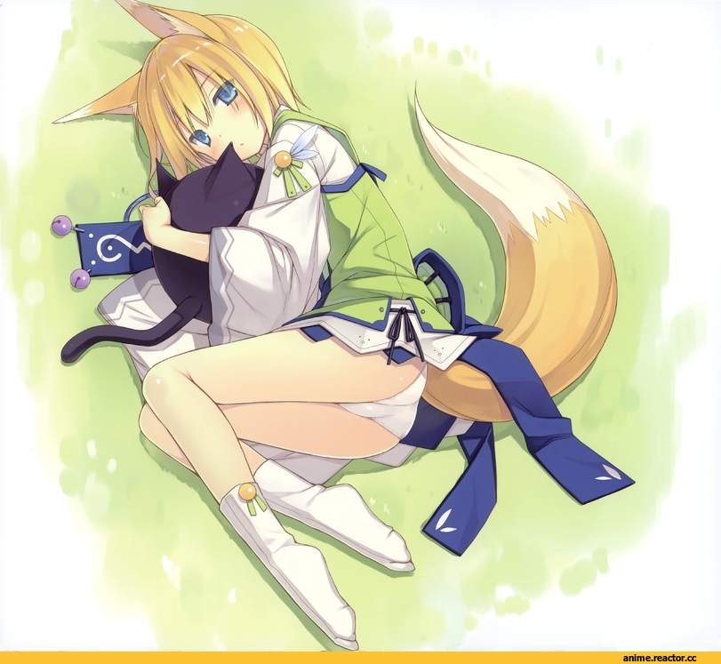 Kitsune, Неко, Animal Ears, Anime