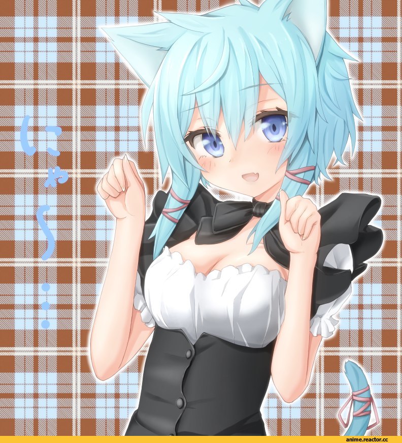 neko, Alfheim Onine, Sinon, Animal Ears, Anime