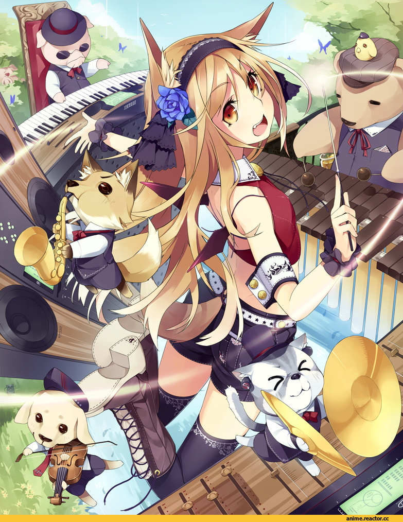 Anime Original, Kitsune, Animal Ears, Anime