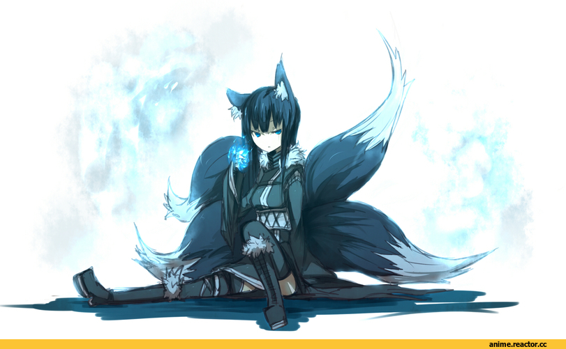 Shirogane Usagi, Animal Ears, Kitsune, Anime Original, Anime