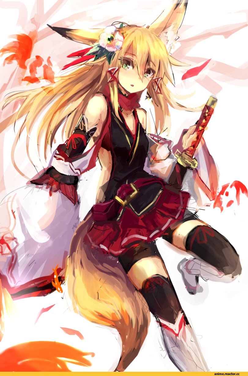 Anime Original, Kitsune, Animal Ears, Anime