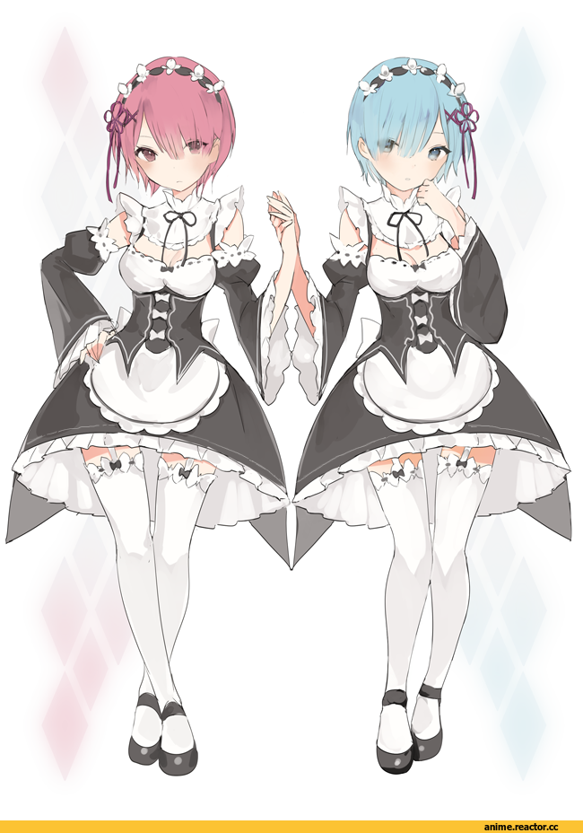 Lp (Hamasa00), Anime Art, Rem (re zero), Re Zero Kara Hajimeru Isekai Seikatsu, Ram (Re Zero), Anime