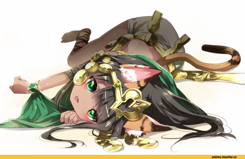 basted, Puzzle & Dragons, Animal Ears, Неко, Anime