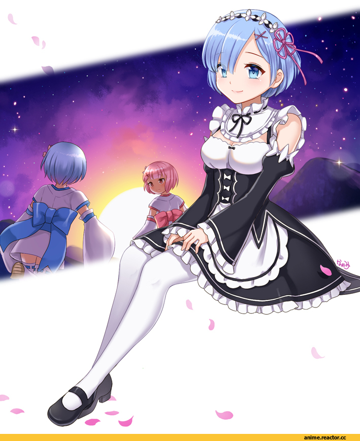 Re Zero Kara Hajimeru Isekai Seikatsu, Rem (re zero), Ram (Re Zero), naomi_(fantasia), Anime