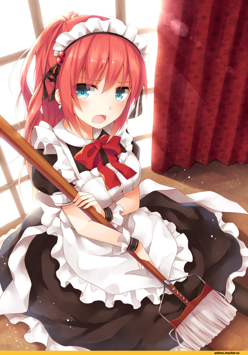 Anime Original, Anime Art, Maid, yon (letter), Anime