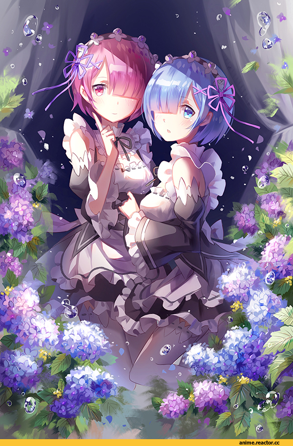 Re Zero Kara Hajimeru Isekai Seikatsu, Rem (re zero), Ram (Re Zero), kyurin (sunnydelight), Anime