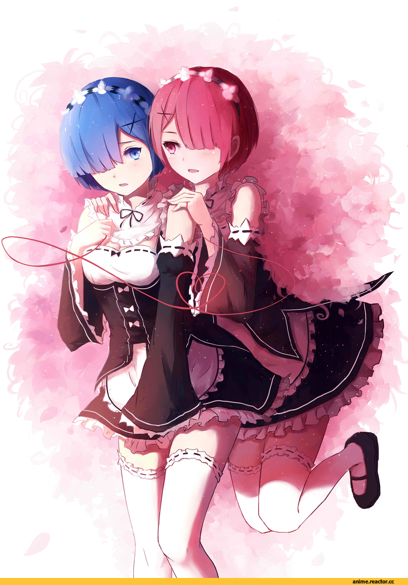 Re Zero Kara Hajimeru Isekai Seikatsu, Rem (re zero), Ram (Re Zero), shy (953416992), Anime