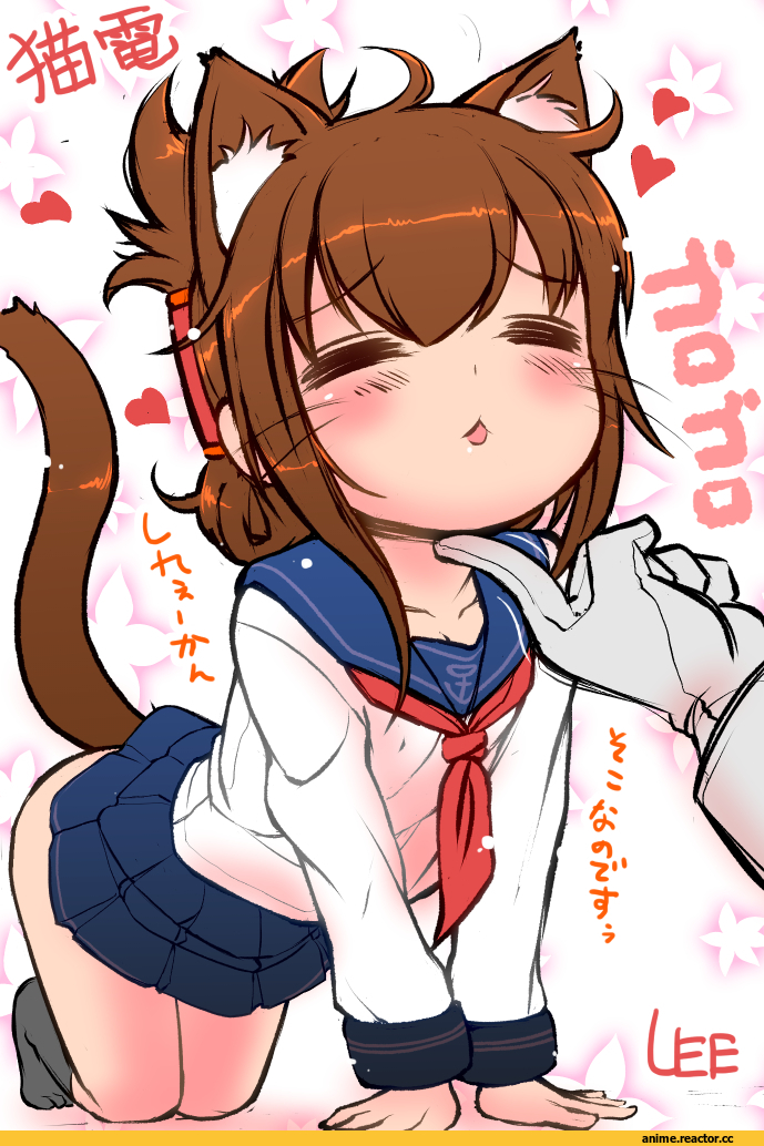 Inazuma (Kantai Collection), Kantai Collection, Animal Ears, neko, Anime